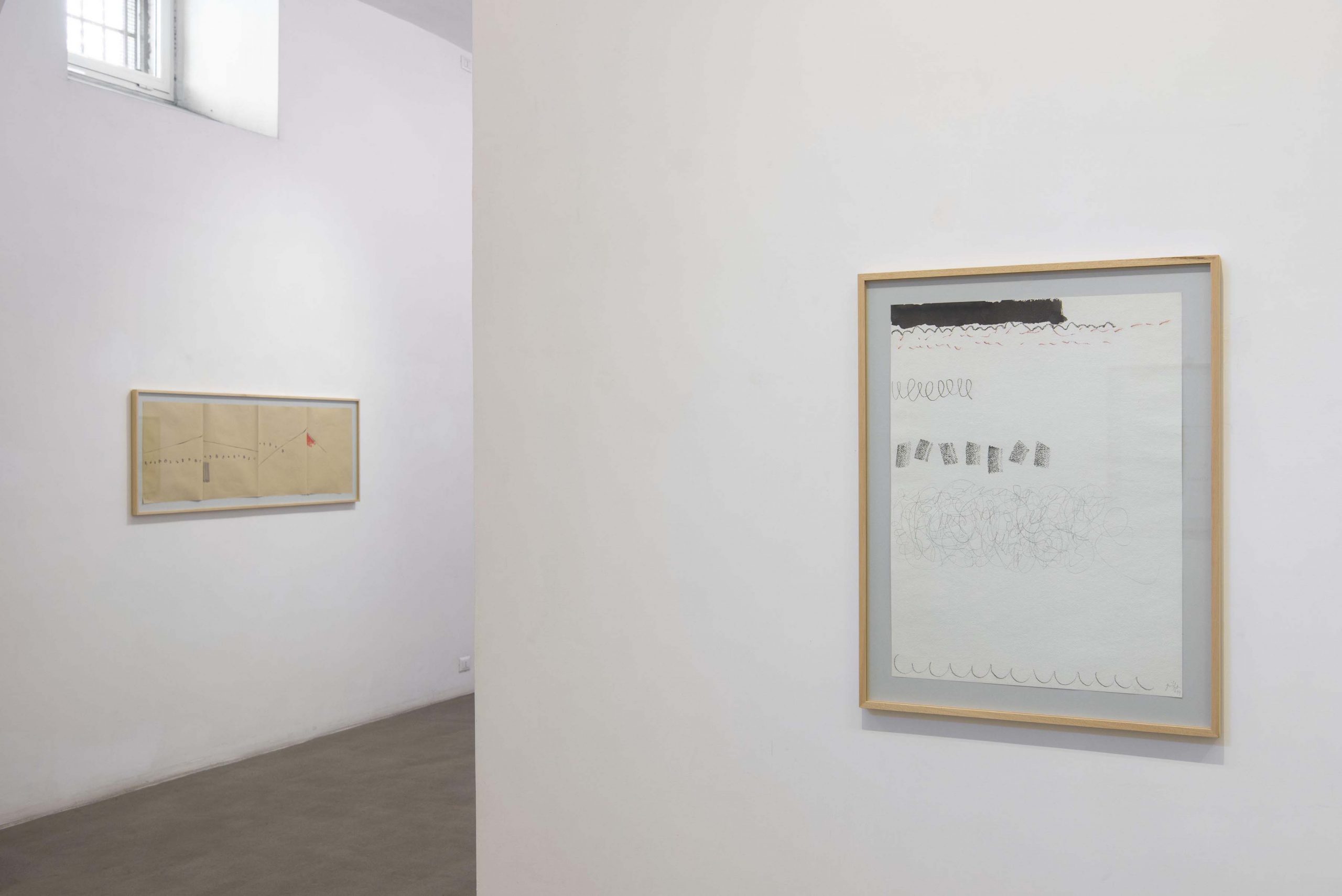14. Giorgio Griffa: Works on Paper
Installation view, Roma, 2014, foto Giorgio Benni