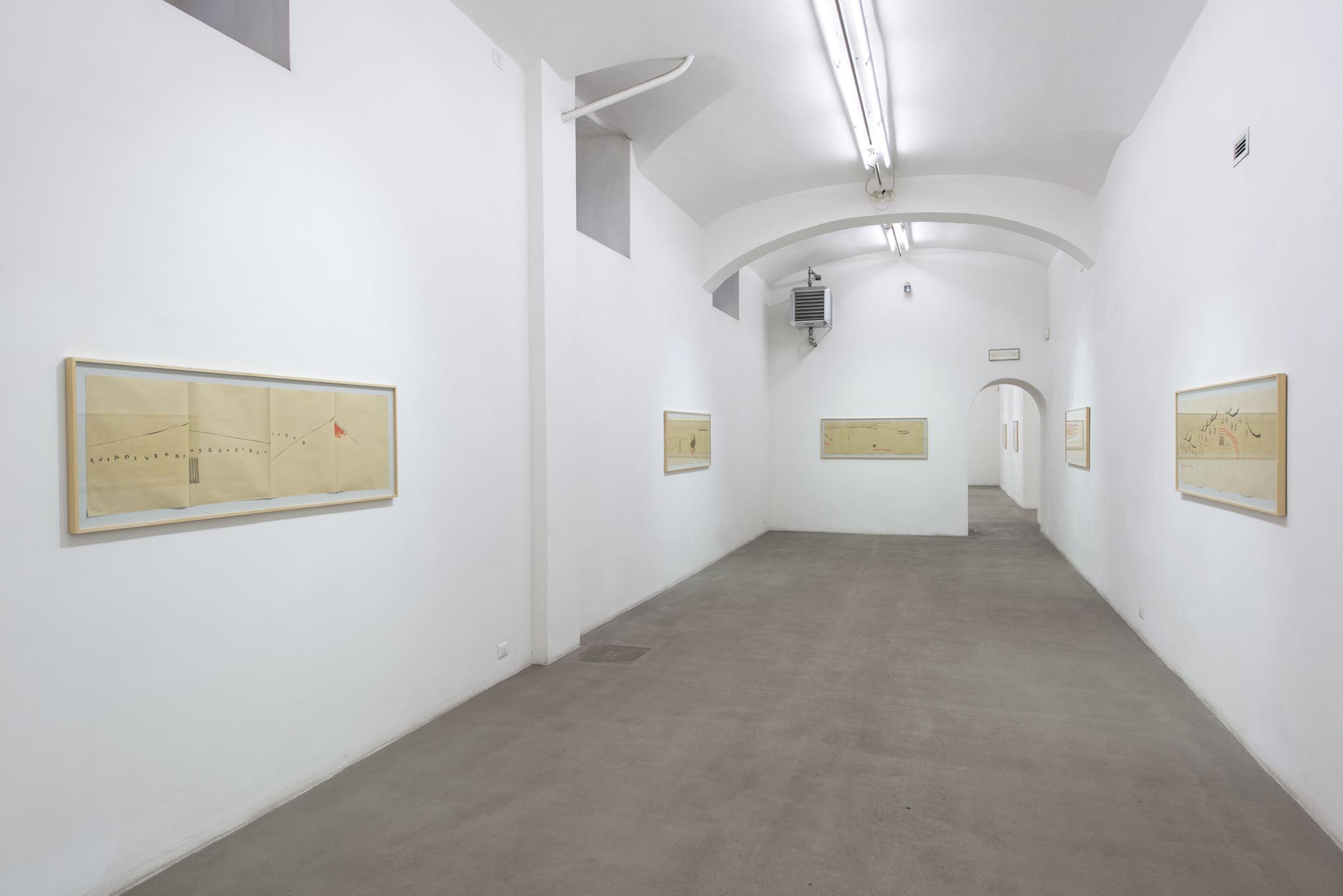 15. Giorgio Griffa: Works on Paper
Installation view, Roma, 2014, foto Giorgio Benni