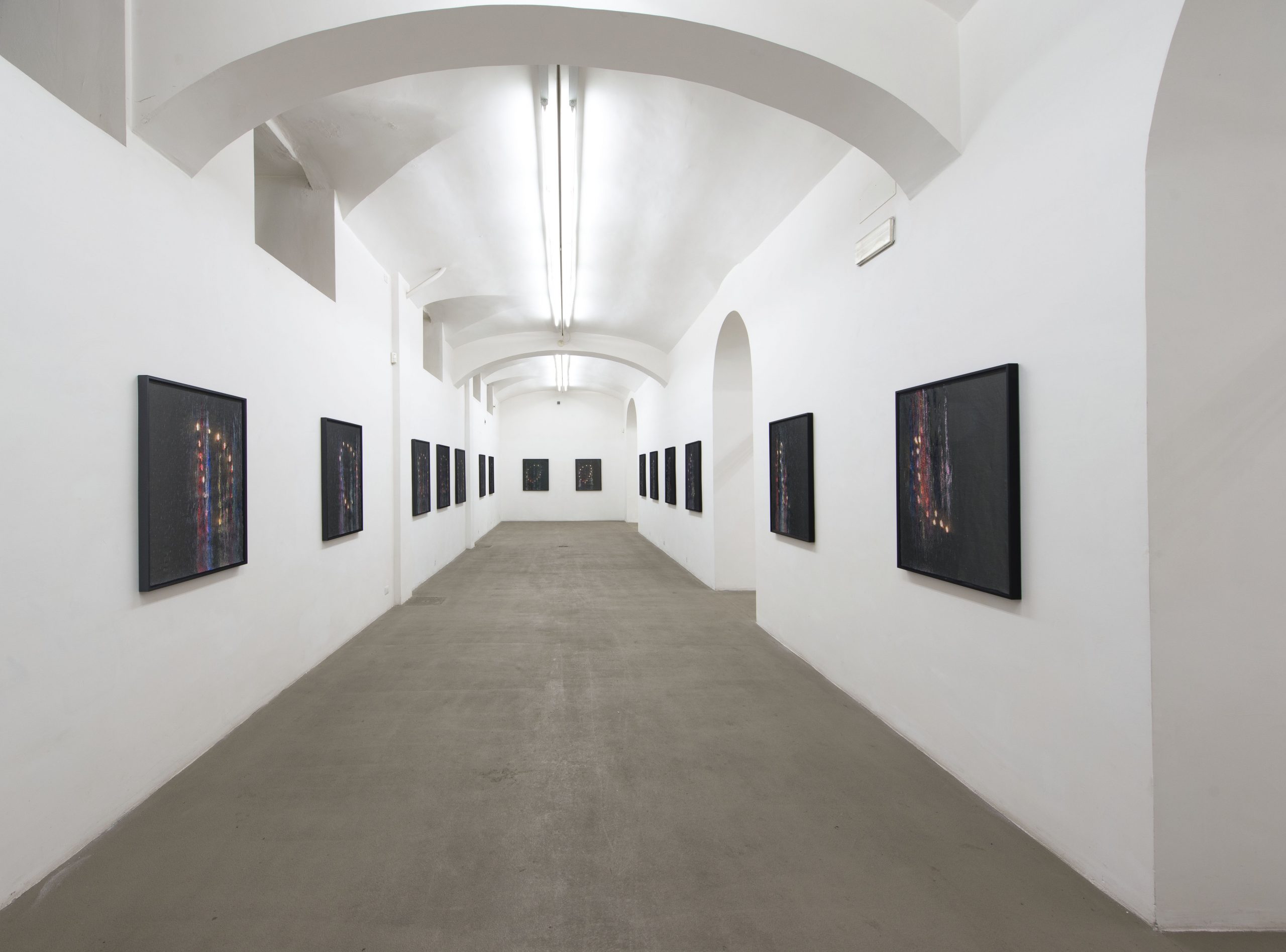 Sam Falls. Installation view at Fondazione Giuliani, photo by Giorgio Benni