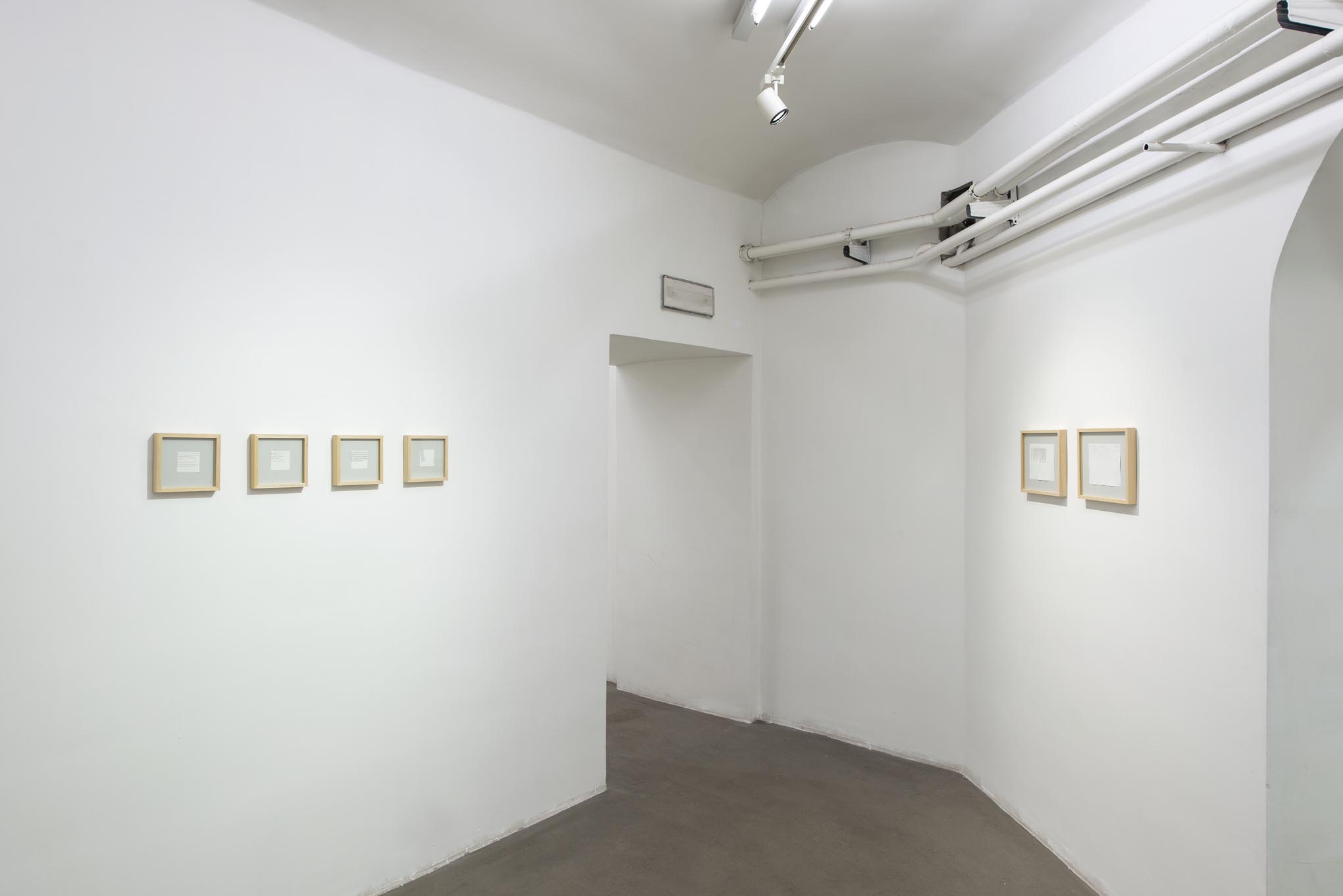 Giorgio Griffa, Works on Paper. Installation view at Fondazione Giuliani, photo by Giorgio Benni