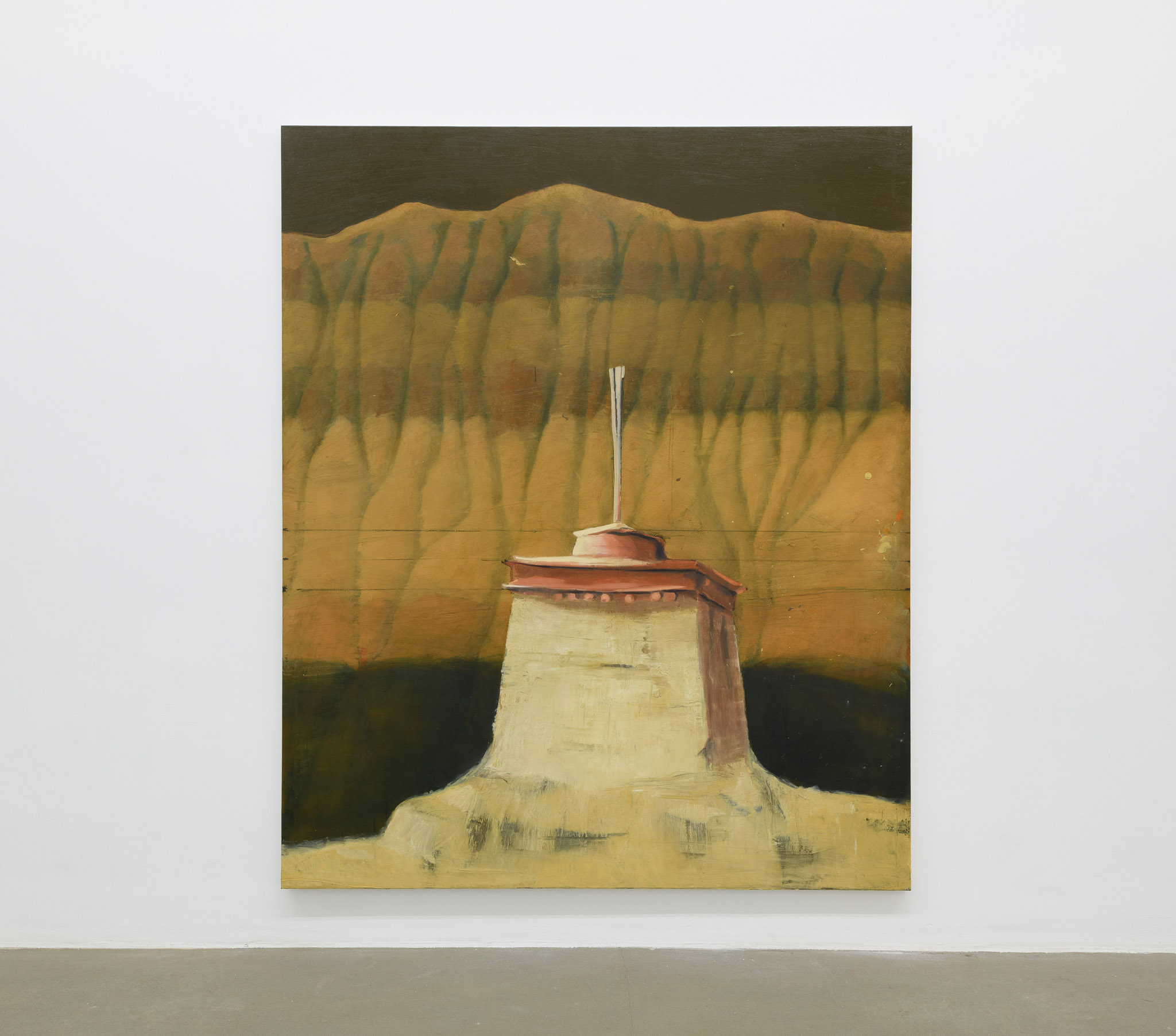 Alejandro Campins, Garuda, 2021, olio su tela, 243 x 220 cm. Foto di Giorgio Benni