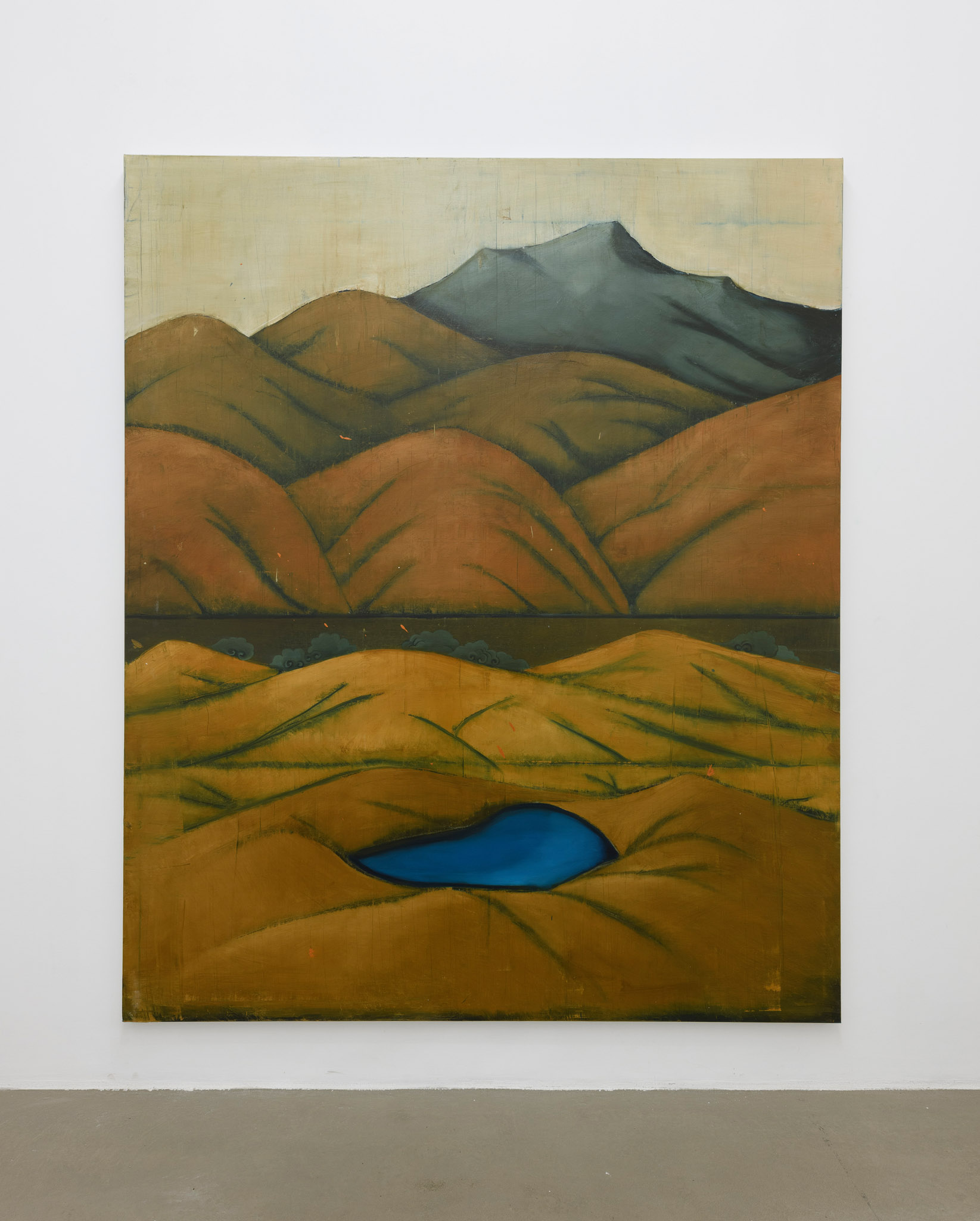 Alejandro Campins, Oceano, 2021, olio su tela, 243 x 200 cm. Foto di Giorgio Benni