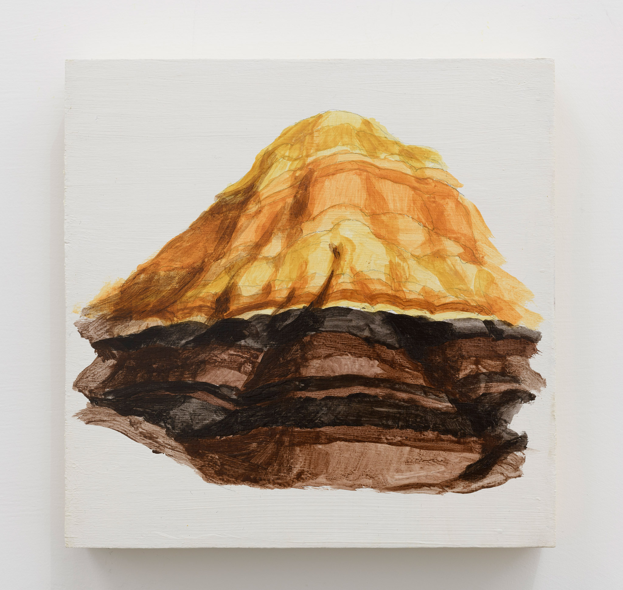 Alejandro Campins, S/T, 2020, tempera d'uovo su legno, 27 x 35 cm. Foto di Giorgio Benni