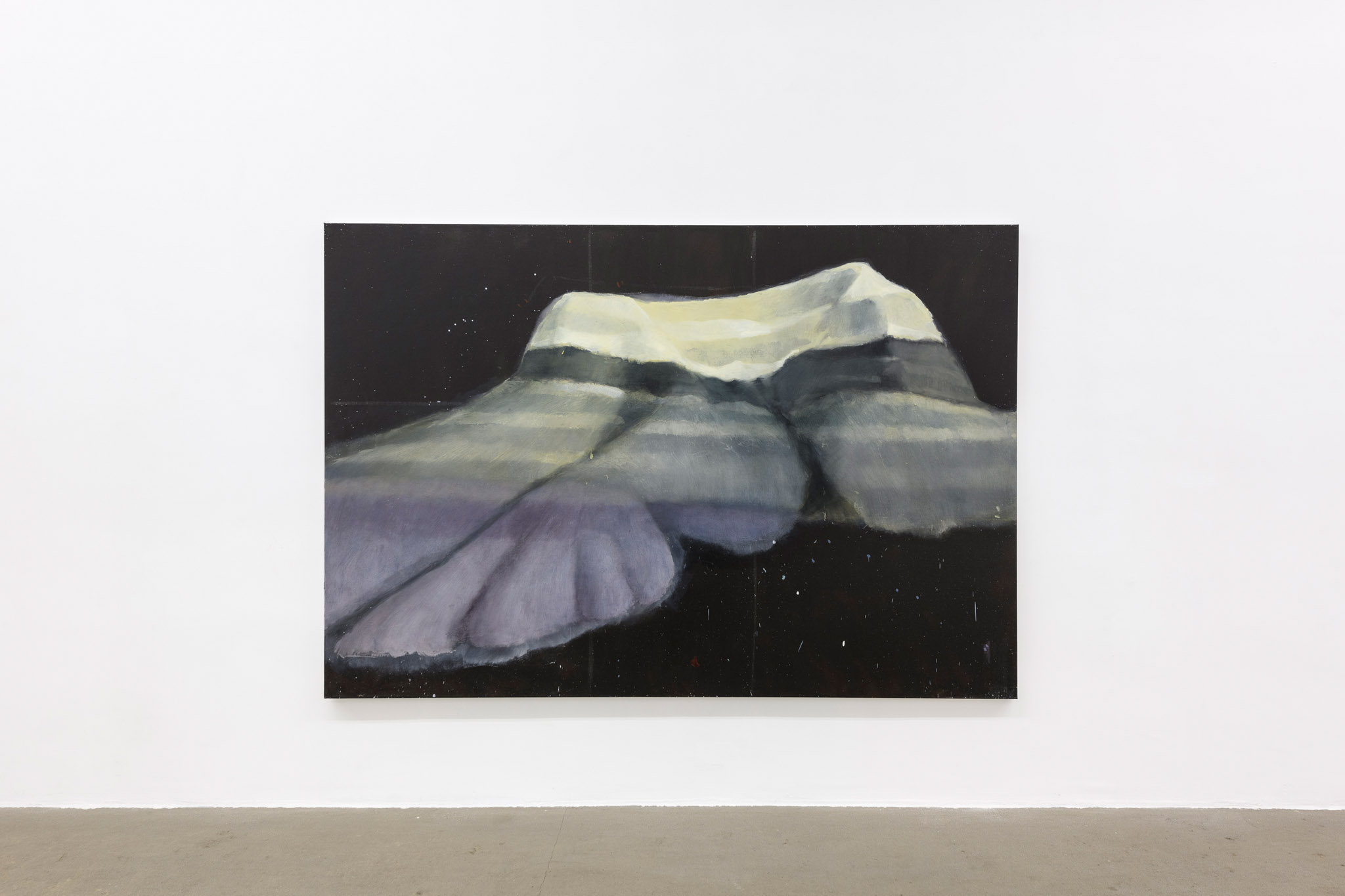 Alejandro Campins, Antes de la lluvia, 2019, olio su tela, 178 x 260 cm. Foto di Giorgio Benni